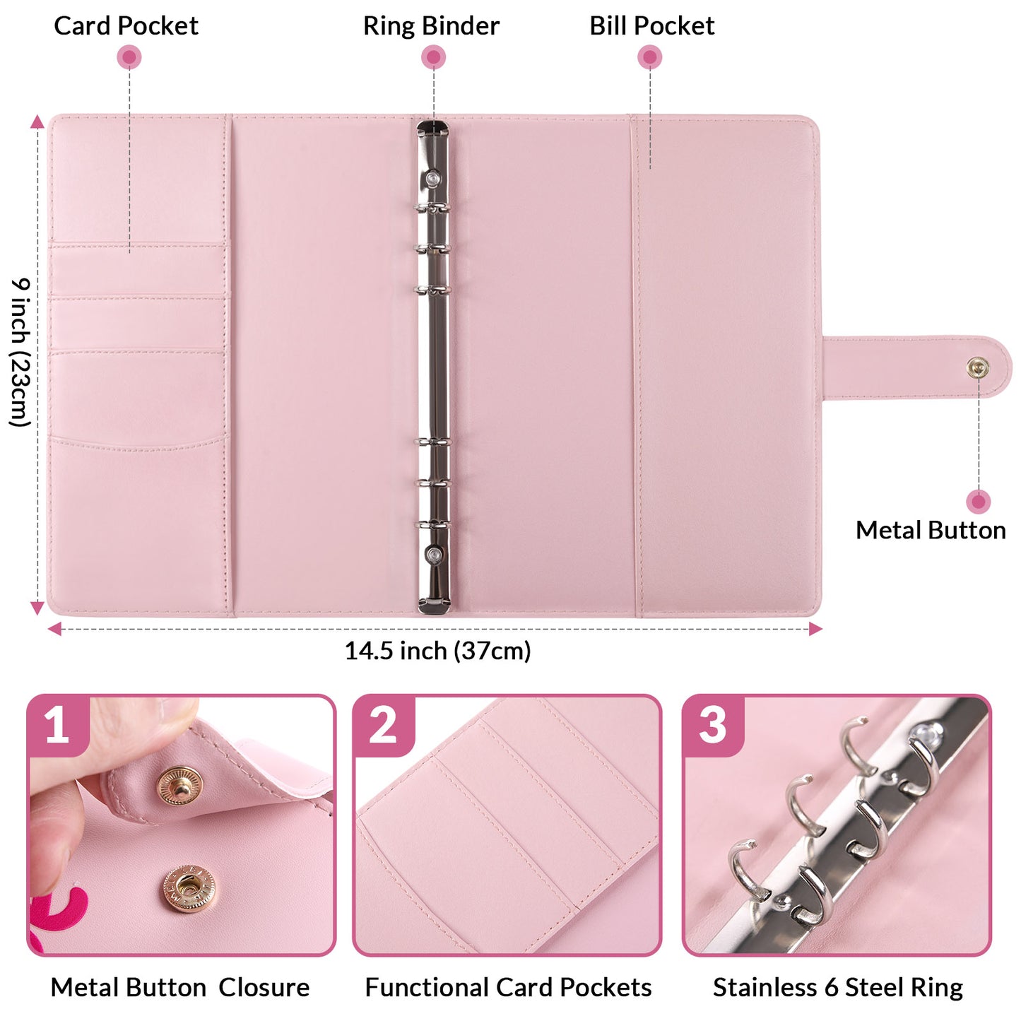 SKYDUE 100 Envelopes Money Saving Challenge Binder, A5 Money Saving Budget Binder with Cash Envelopes - Savings Challenges Book to Save $5,050