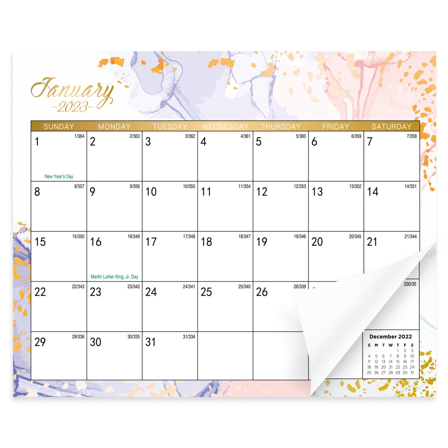 SKYDUE Magnetic Calendar for Fridge, 10"x 8", Fridge Calendar 2023 from Jan.2023 - Jun.2024, Calendar 2023 for School, Office & Home Planning and Organizing