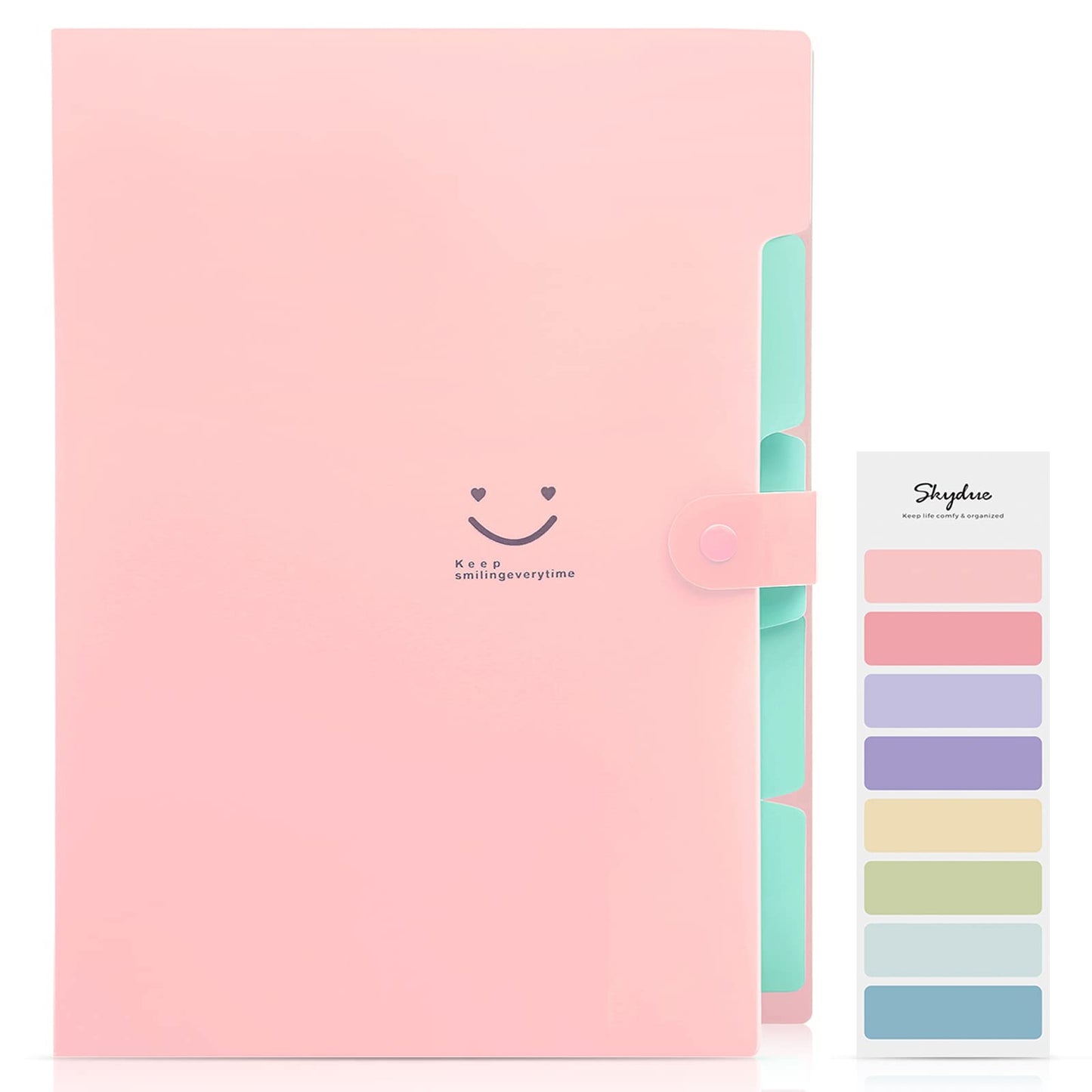 SKYDUE Letter A4 Paper Expanding File Folder Pockets Accordion Document Organizer