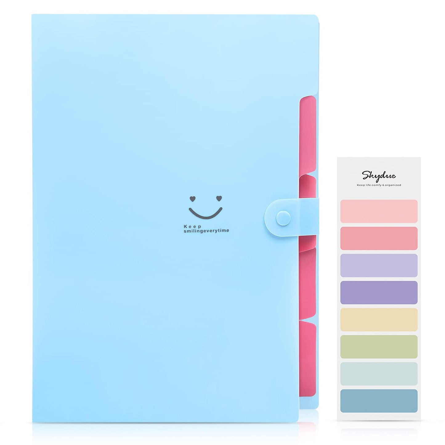 SKYDUE Letter A4 Paper Expanding File Folder Pockets Accordion Document Organizer