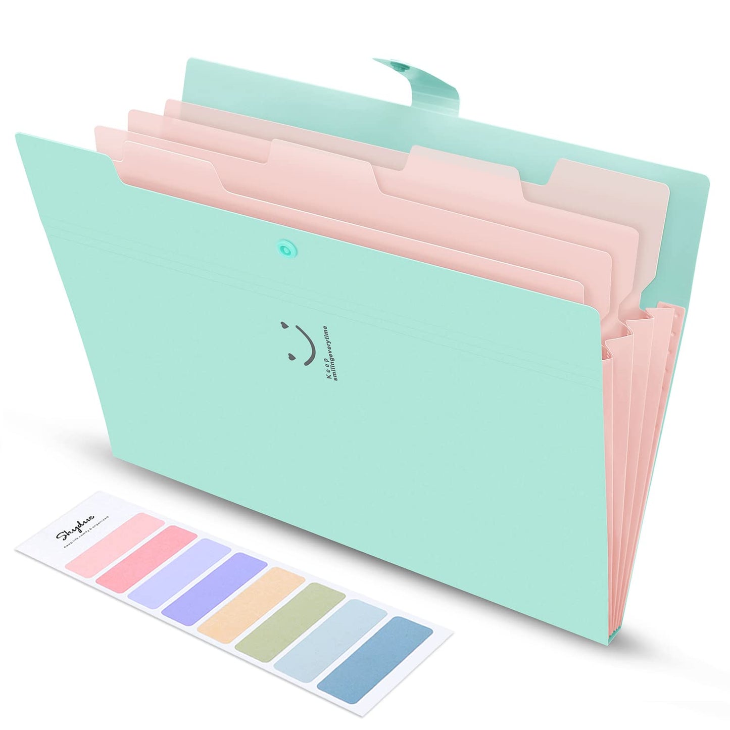SKYDUE Letter A4 Paper Expanding File Folder Pockets Accordion Document Organizer