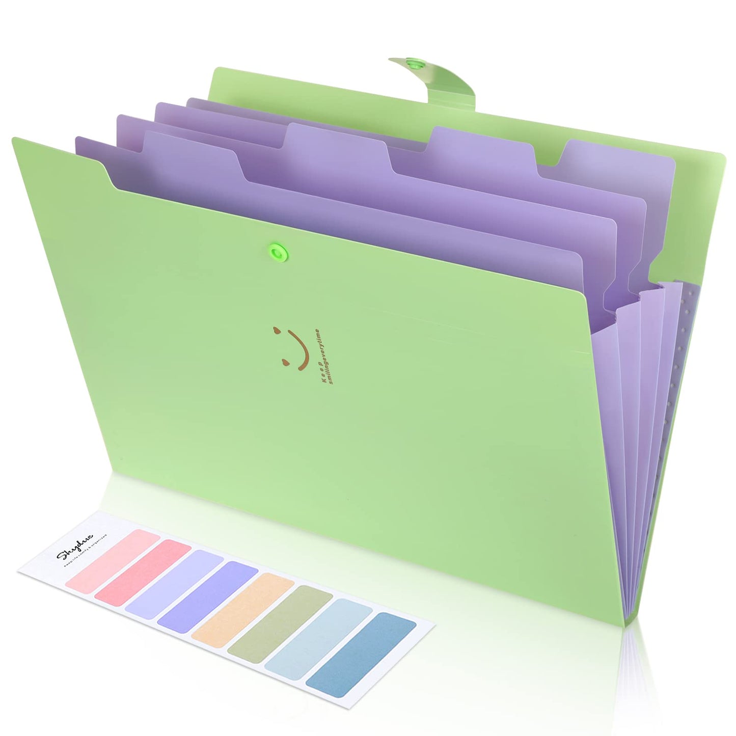 SKYDUE Letter A4 Paper Expanding File Folder Pockets Accordion Document Organizer