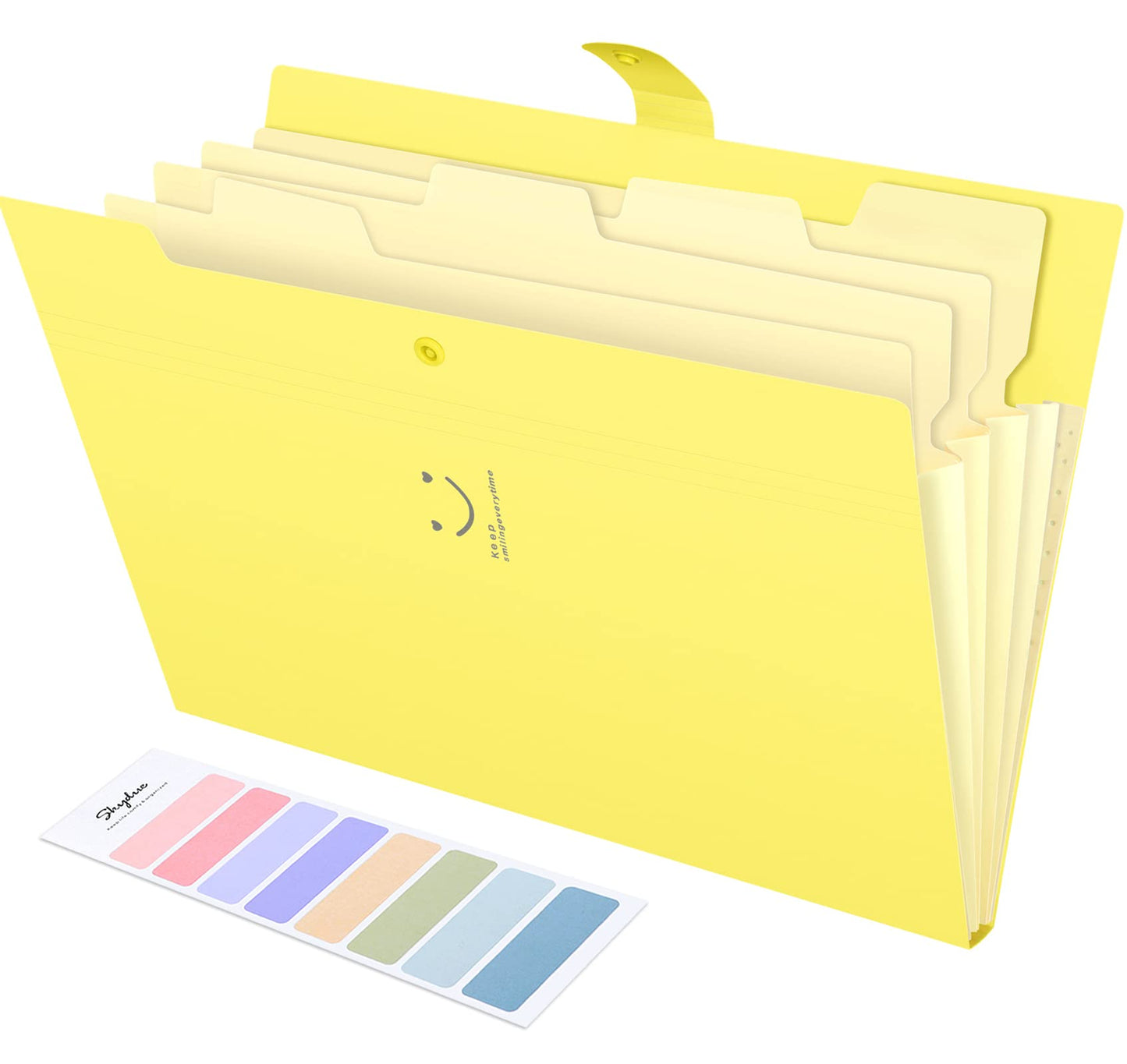 SKYDUE Letter A4 Paper Expanding File Folder Pockets Accordion Document Organizer