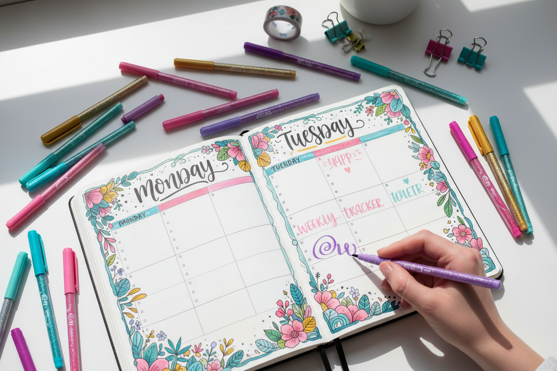 How to Use Glitter Gel Pens in Planners, Notes, and Everyday Paper Projects