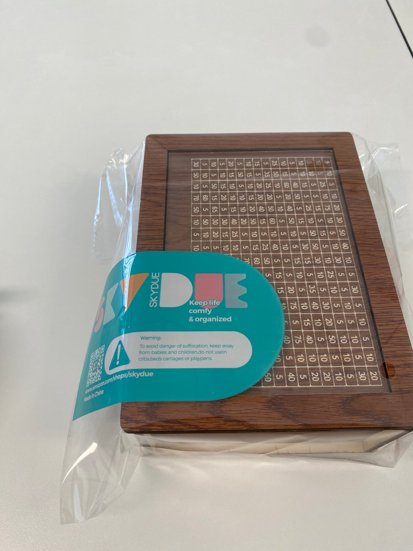 10000 Wooden Money Saving Challenge Box Cash Vault Piggy Bank for Adults Savings Goals Smash Box Saver