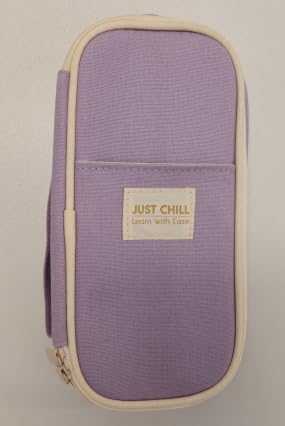 SKYDUE Large Capacity Pencil Case Organizer Purple