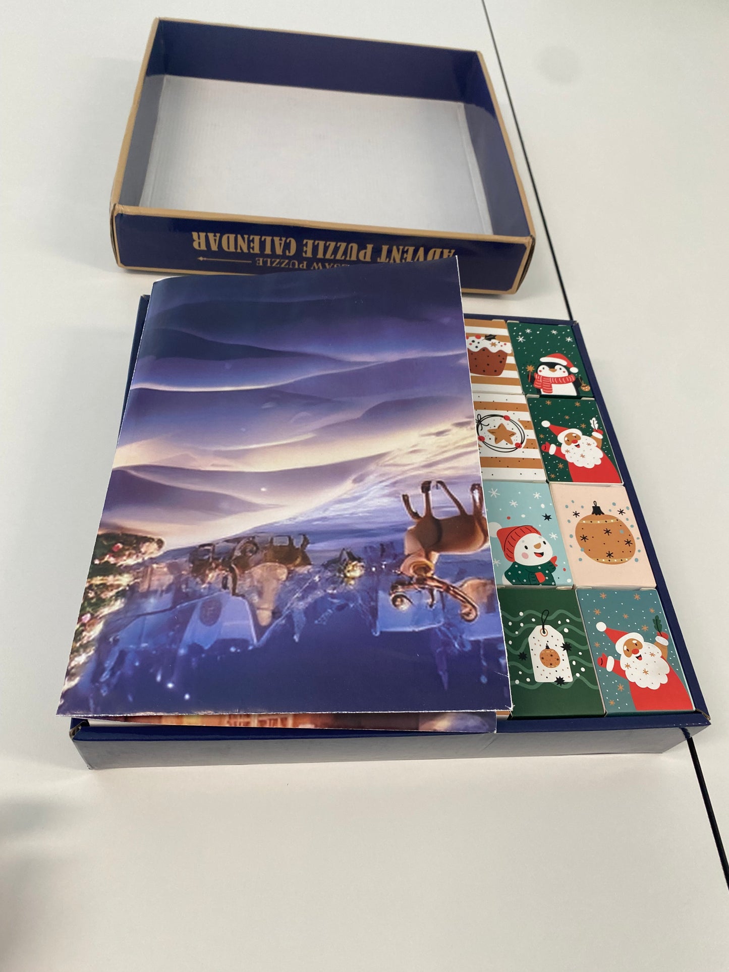 Christmas Advent Calendar Puzzle 1008 Pieces – 24 Days Countdown with Daily 42-Piece Mini Puzzles – Large 19.7 x 27.6 inch Jigsaw, Holiday Challenge for Adults & Families