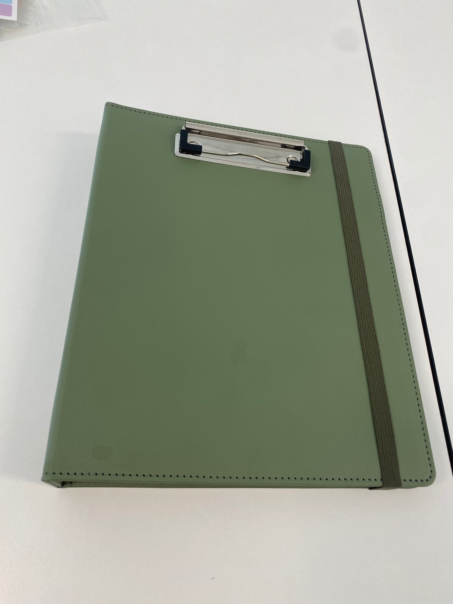 3 Ring Binder with Clipboard 1 Inch, 13.2" × 10.2" PU Clipboard Binder with Notepad & 5 Dividers with 5 Pockets, Labels, Clipboard Folder Great for School Office(Fit Letter Sized Paper)