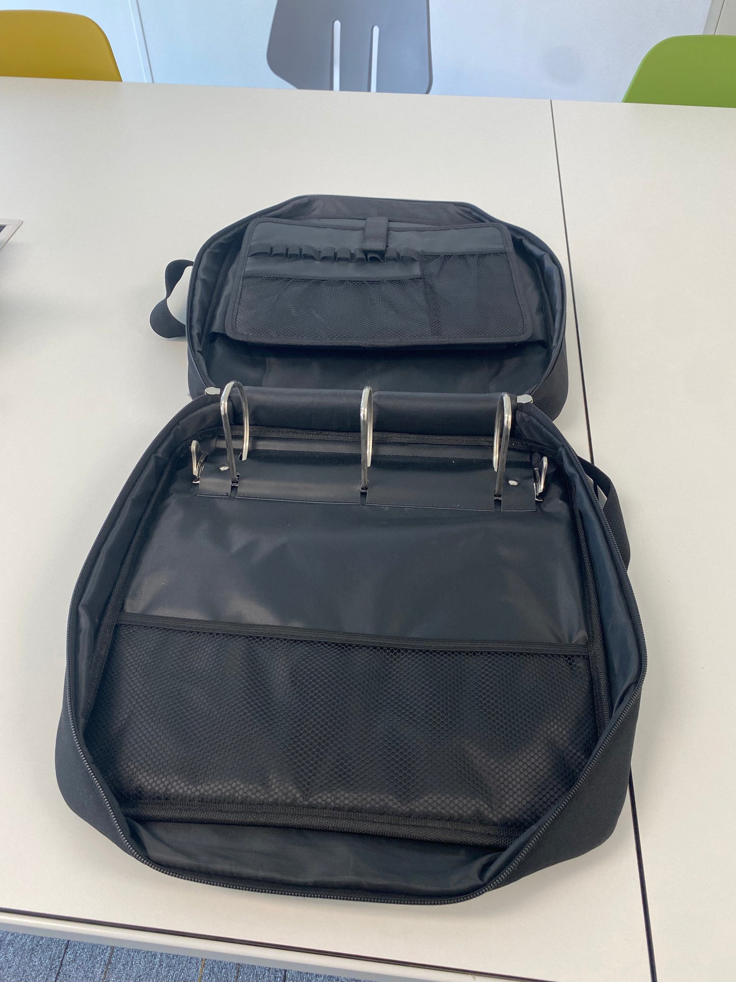 Zipper Binder 3 Inch D-Ring School Binder, Oxford Fabric School Organizer Holds 700+ Sheets, Fits 13.3" Laptop, Water-Resistant, Handle & Shoulder Strap, 14"x13" – School Supplies