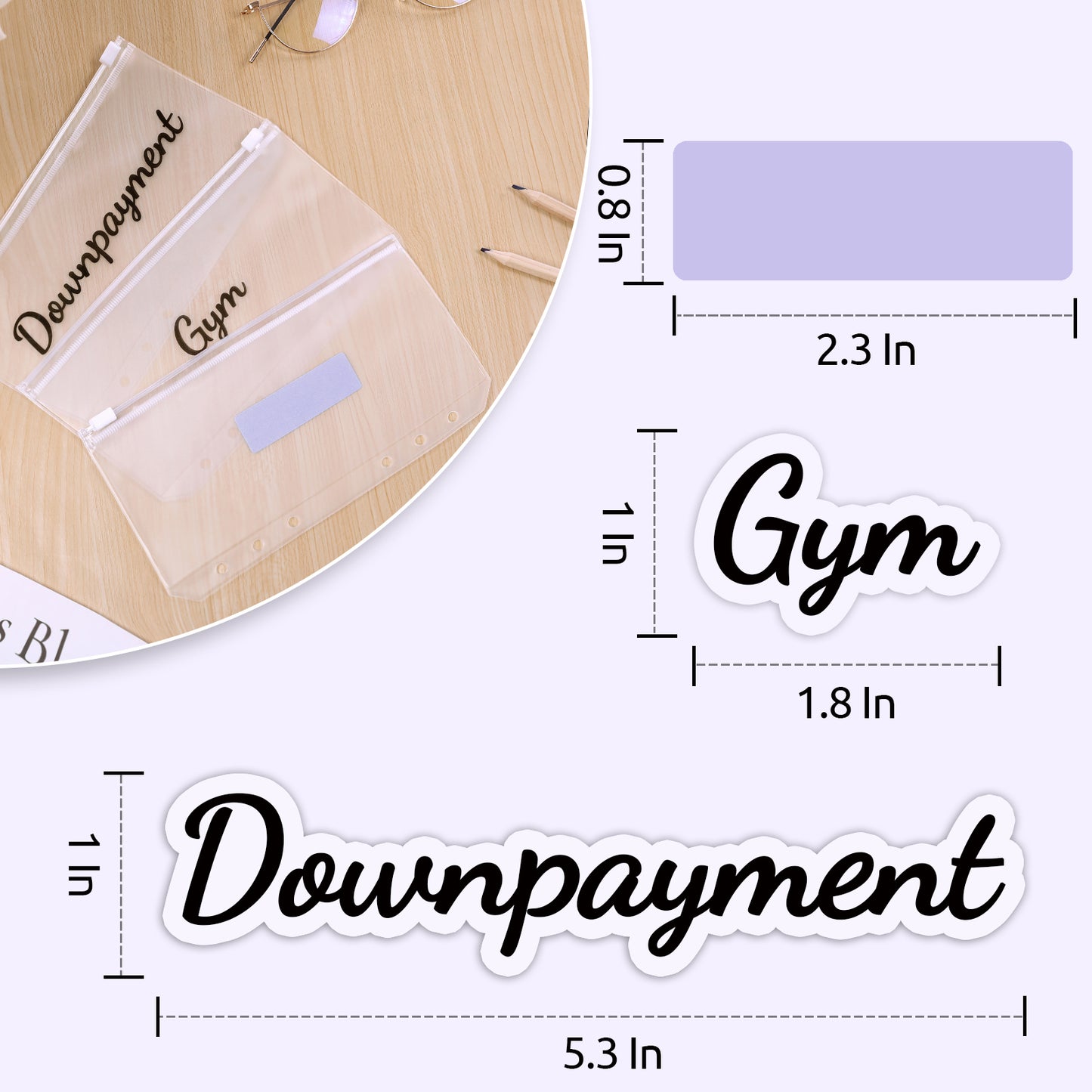 SKYDUE 104 Pieces Budget Stickers Set for Planners - 80Pcs Cash Envelope Labels & 24Pcs Blank Budget Planner Stickers, Budget Binder Stickers for Easy Money Management.