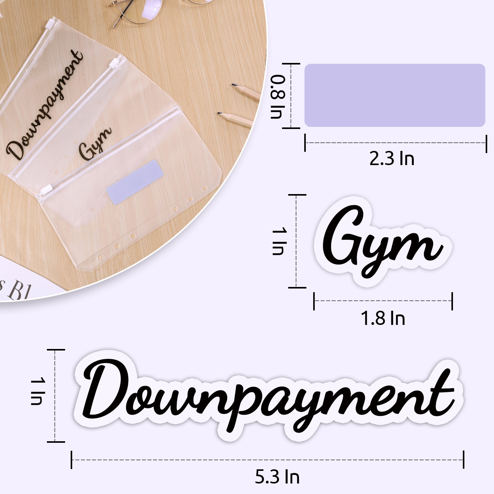 SKYDUE 104 Pieces Budget Stickers Set for Planners - 80Pcs Cash Envelope Labels & 24Pcs Blank Budget Planner Stickers, Budget Binder Stickers for Easy Money Management.