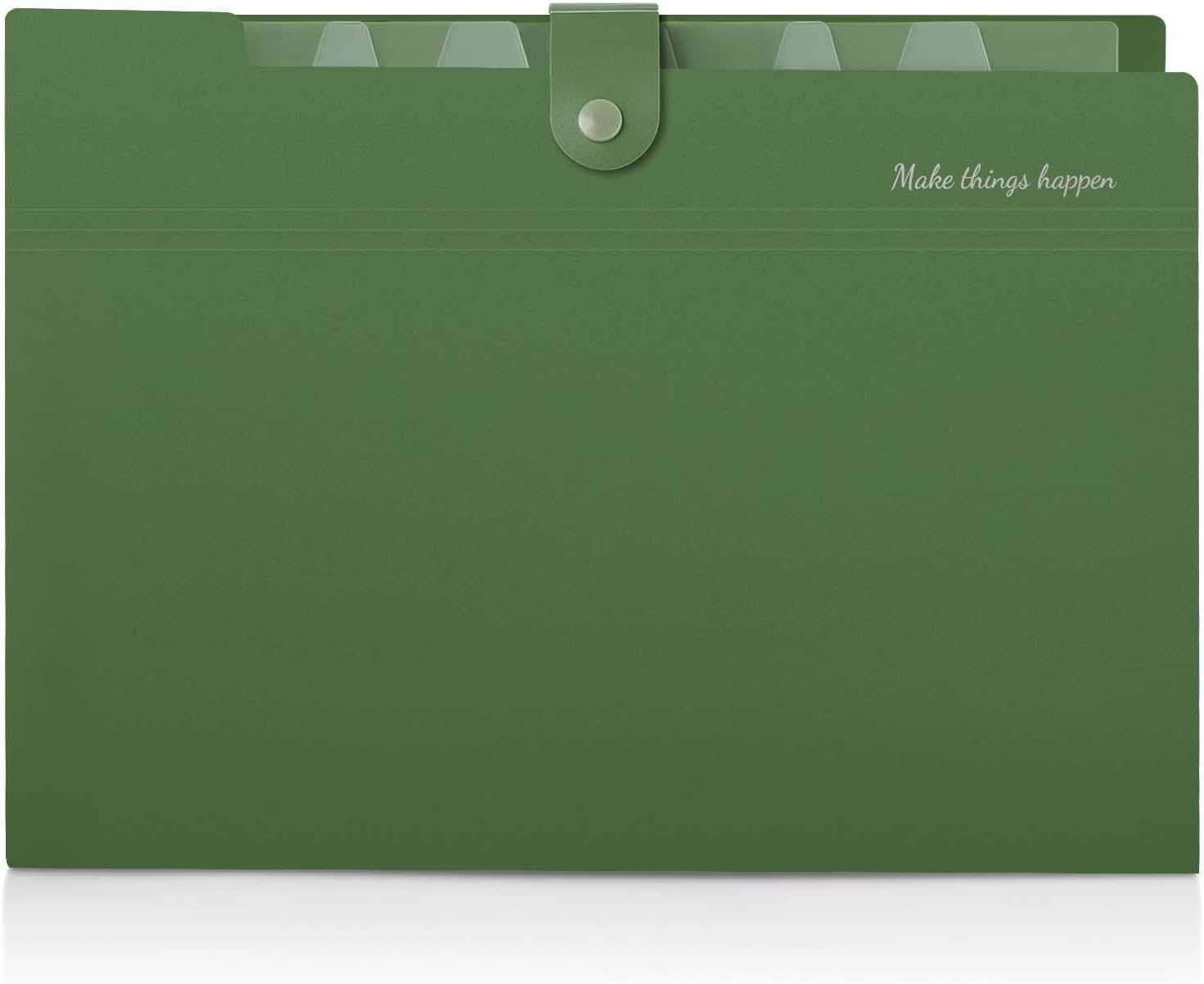 SKYDUE Expanding File Folders, Accordion File Organizer with Labels