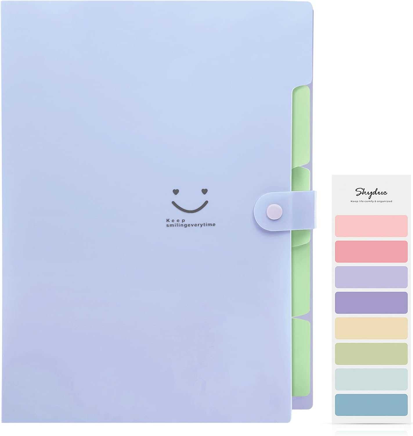 SKYDUE Letter A4 Paper Expanding File Folder 5 Pockets