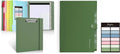 SKYDUE 3 Ring Binder with Clipboard,1 Inch Binder & Expanding File Folders with 8 Pockets, Accordion File Organizer with Labels, Portable Paper Bill Receipt Organizer