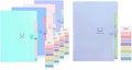 SKYDUE Letter A4 Paper Expanding File Folder 5 Pockets