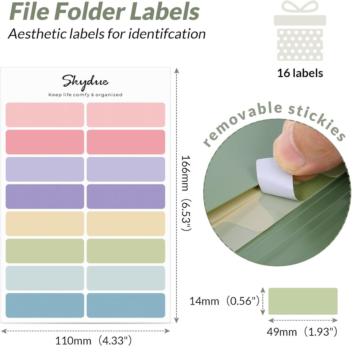 SKYDUE Accordion File Organizer, Expanding File Folder with 7 Pockets, Portable Receipt Paper Bill Document Organizer, Letter/A4 Size Filing Folder School Office Supplies, Black