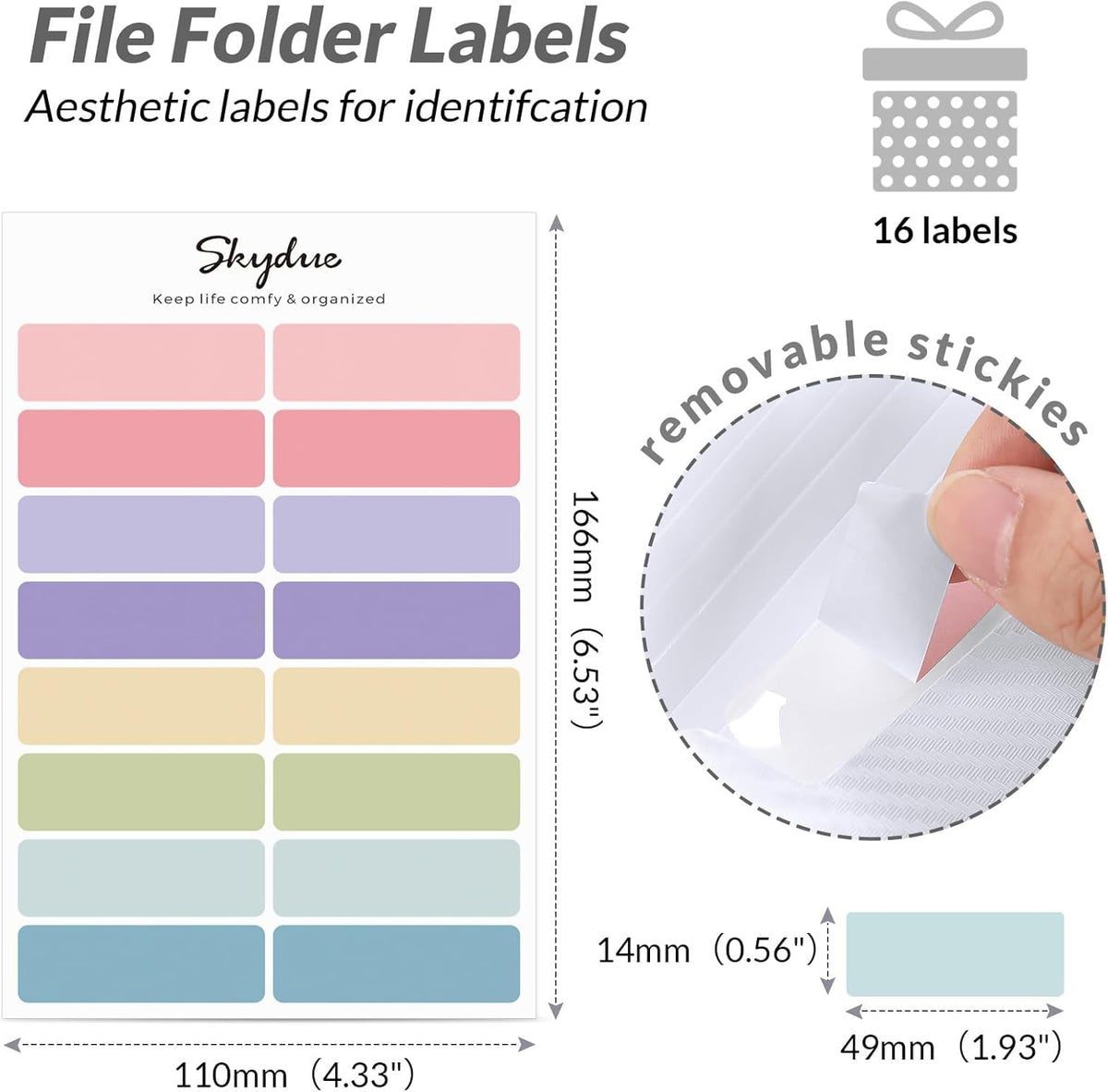 SKYDUE Accordion File Organizer, Expanding File Folder with 7 Pockets, Portable Receipt Paper Bill Document Organizer, Letter/A4 Size Filing Folder School Office Supplies, Black
