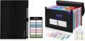 SKYDUE Accordion File Organizer, 13 Pockets & 8 Pockets File Folders