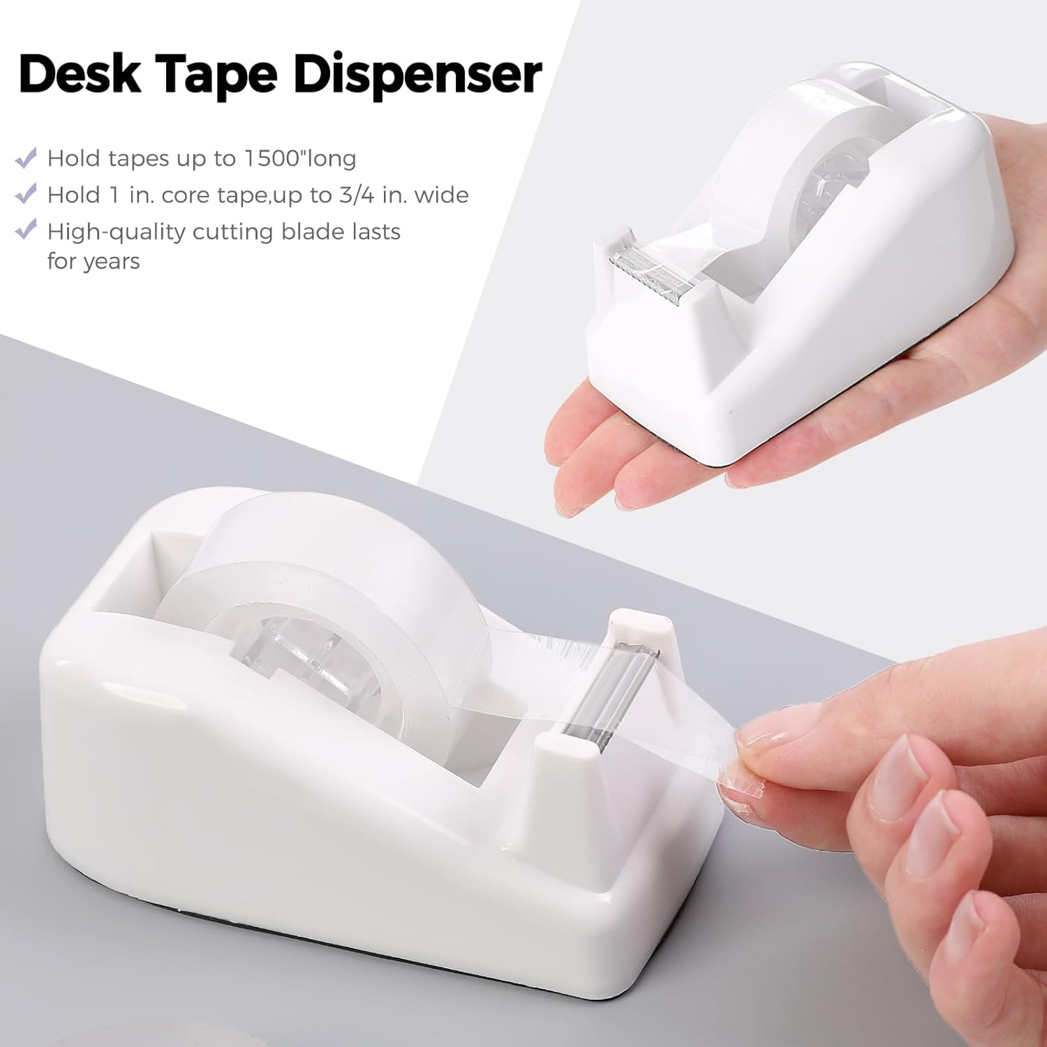 SKYDUE Pink Office Desk Accessories, Pink Office Supplies, Stapler, Tape Dispenser, Scissors, Clips and 1000pcs Staples,Office Supplies for Desk for Women