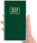 SKYDUE Pocket Calendar 2026-2027, Monthly Planner Jan 2026- Dec 2027 for Purse, 6.7" x 3.7" 2 Year Small Pocket Planner, Compact Design with Plastic Sleeve Blue