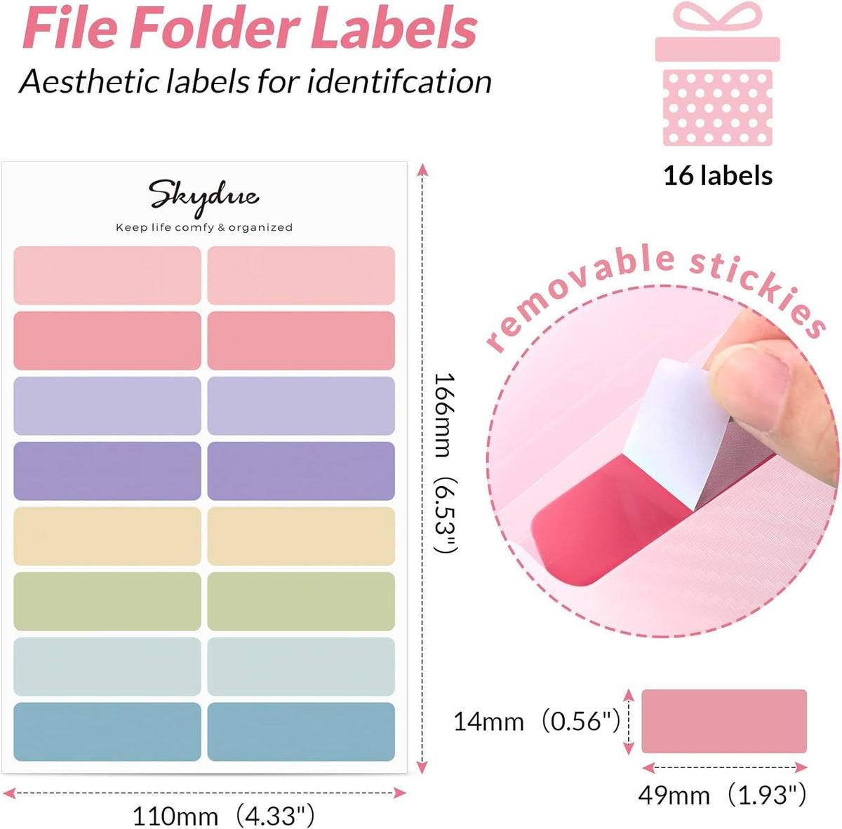 SKYDUE Accordion File Organizer, Expanding File Folder with 7 Pockets, Portable Receipt Paper Bill Document Organizer, Letter/A4 Size Filing Folder School Office Supplies, Black