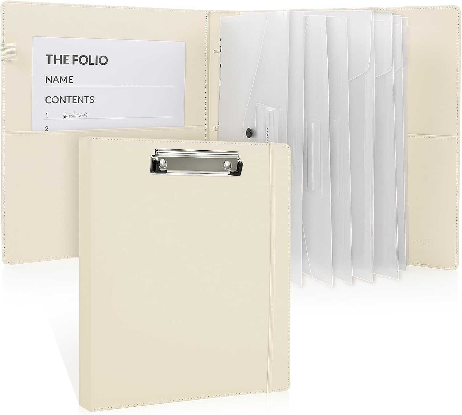 Document Organizer Folio - Emergency/Certificate/Birth Document Binder for Home, Office and School