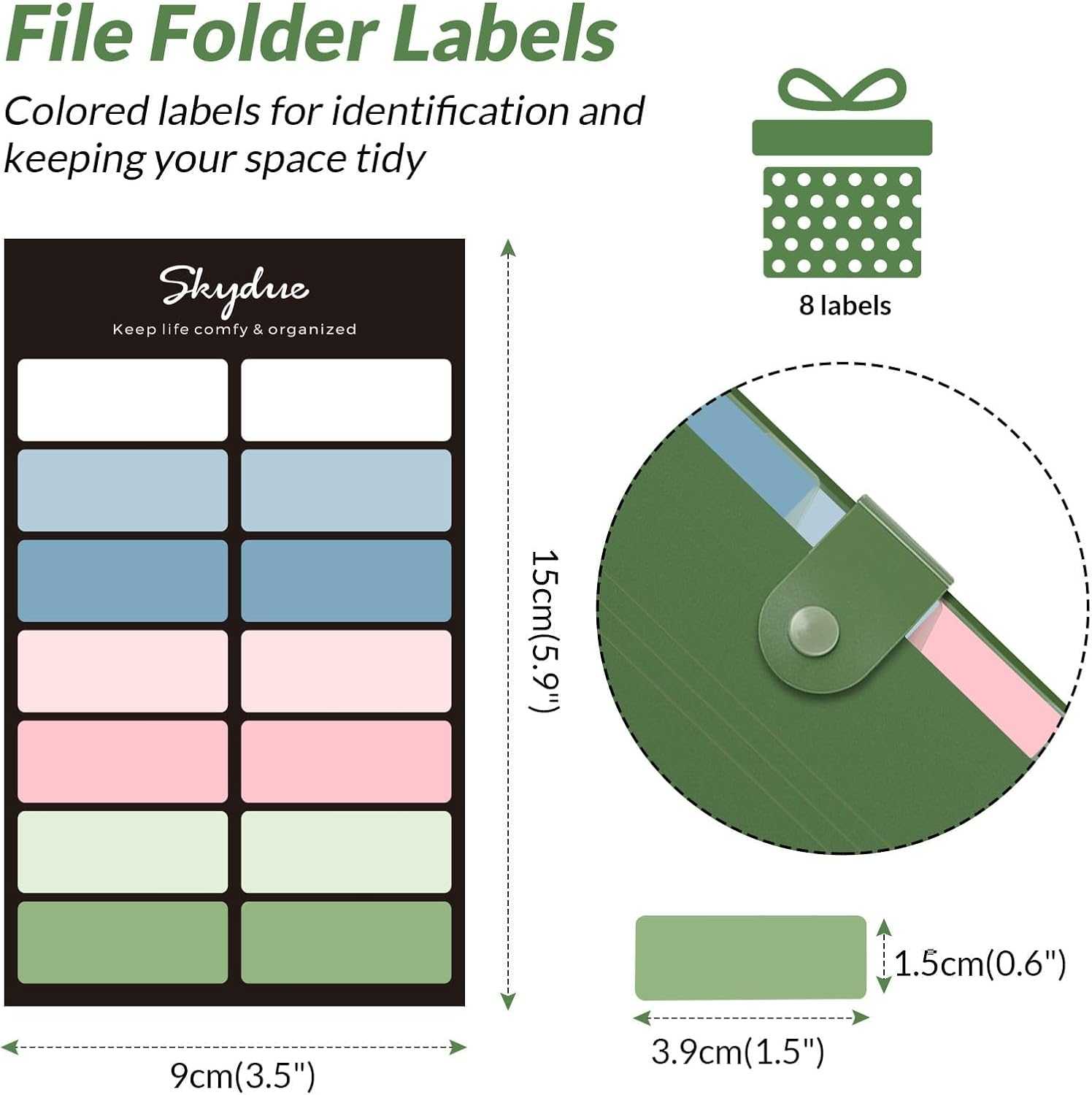 SKYDUE Expanding File Organizer with 8 Pockets & Accordion File Organizer, 13 Pockets