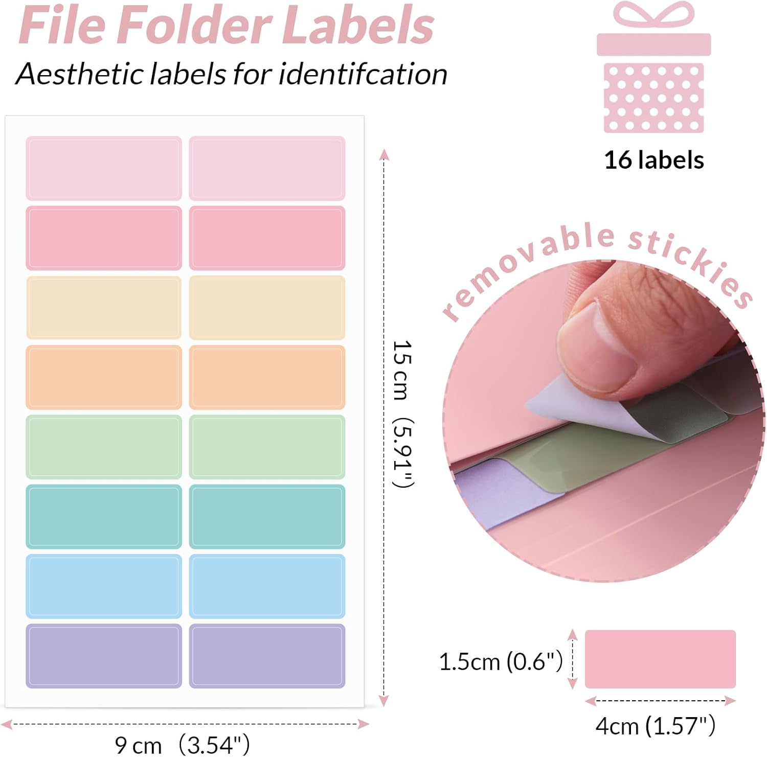 SKYDUE Cute Accordion File Organizer, Expanding File Folder with 8 Pockets, Document Organizer with Colorful Tabs for School, Office, Hospital Tax, Receipts Storage Letter/A4 Size Pink