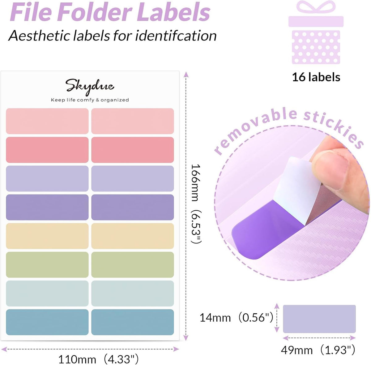 SKYDUE Accordion File Organizer, Expanding File Folder with 7 Pockets, Portable Receipt Paper Bill Document Organizer, Letter/A4 Size Filing Folder School Office Supplies, Black