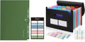 SKYDUE Expanding File Organizer with 8 Pockets & Accordion File Organizer, 13 Pockets