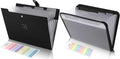 SKYDUE File Folder with 8 Labels, 5 Pockets and 7 Pocket Expanding File Folder with Front Pocket, Letter Size,
