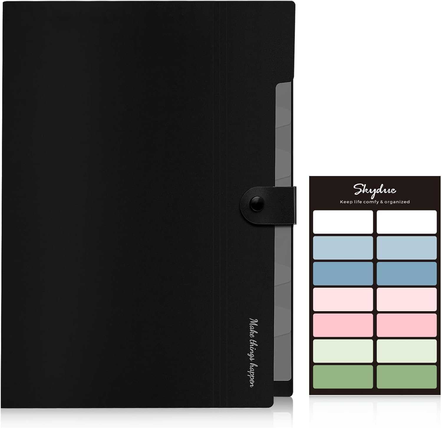 SKYDUE Accordion File Organizer, 13 Pockets & 8 Pockets File Folders