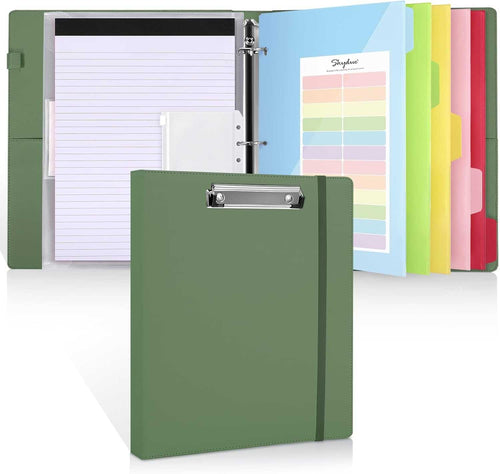 SKYDUE 3 Ring Binder with Clipboard Kit and Expanding File Folder, Accordion File Organizer with 13 Pockets Bundle Sales