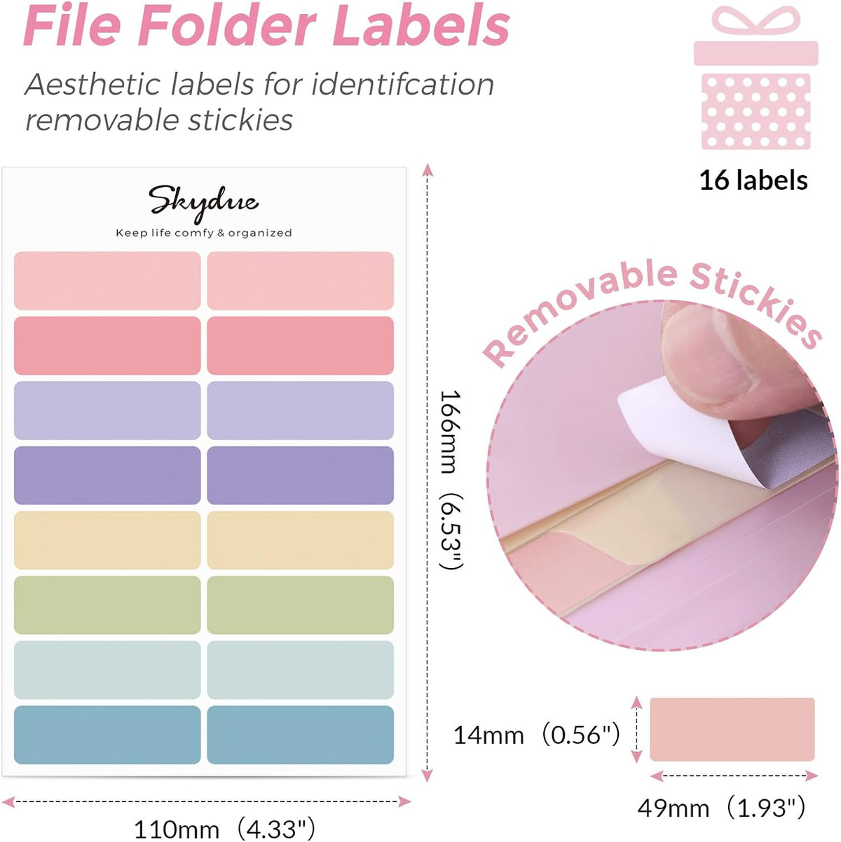 SKYDUE Accordion File Organizer, Expanding File Folder with 7 Pockets, Portable Receipt Paper Bill Document Organizer, Letter/A4 Size Filing Folder School Office Supplies, Black