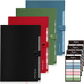 SKYDUE Expanding File Organizer with 8 Pockets, Accordion File Folders with Labels, Portable Document Paper Bill Receipt Organizer, Home College School Office Supplies, Letter Size, Blue