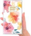 SKYDUE Pocket Calendar 2026-2027, Pocket Monthly Planner Jan 2026 - Dec 2027 for Purse, 6.7" X 3.7" 24-Month Small Planner, Academic Year Calendar, Compact Design with Plastic Sleeve