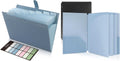 SKYDUE Expanding File Organizer with 8 Pockets & Plastic Pocket Folders
