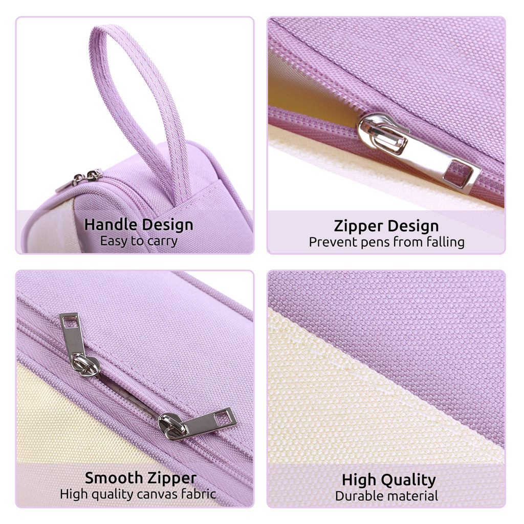 SKYDUE Large Pencil Case, Aesthetic Pencil Pouch for School & Office, Special Pencil Bag with Multiple Compartments for Teen Adults Girls