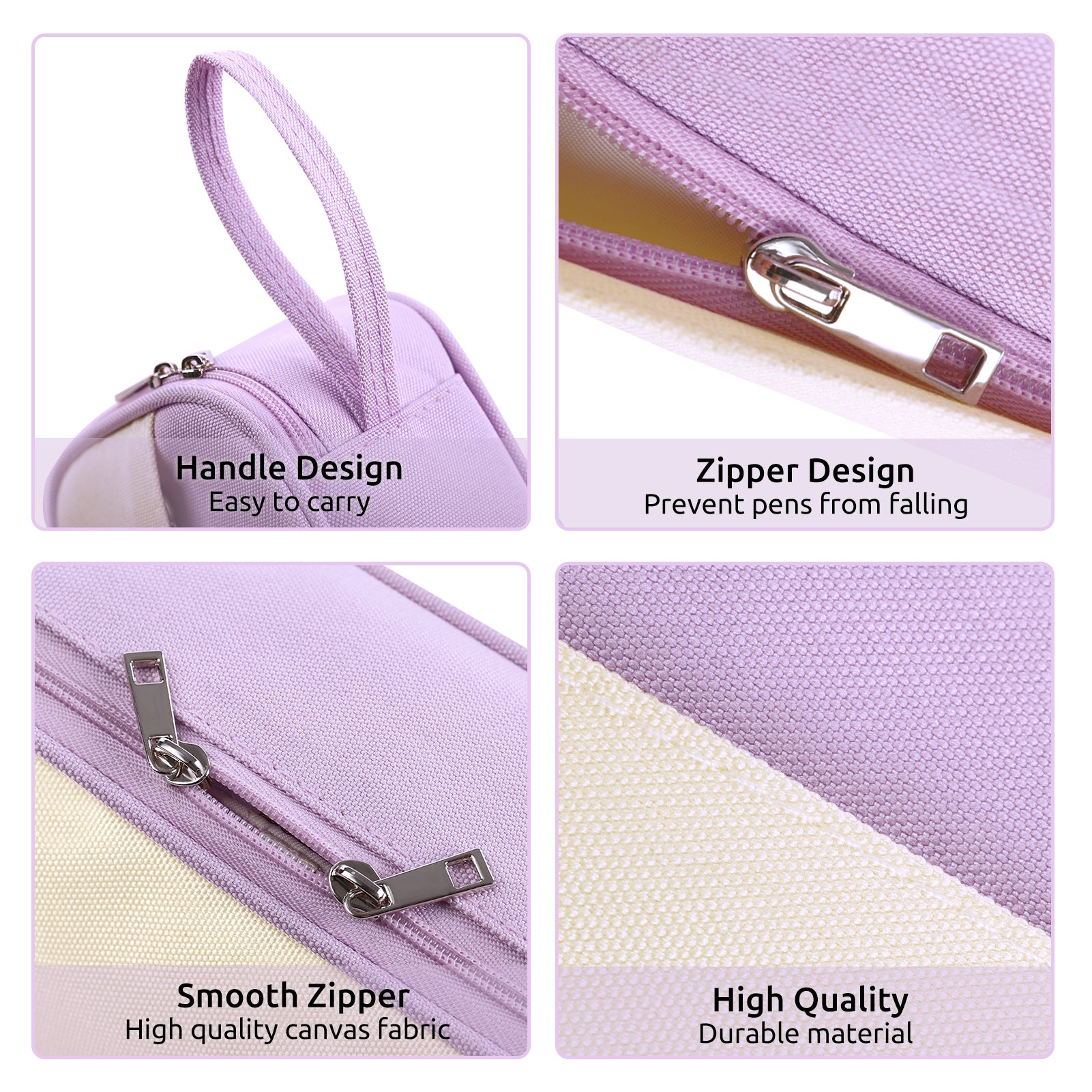 SKYDUE Large Pencil Case, Aesthetic Pencil Pouch for School & Office, Special Pencil Bag with Multiple Compartments for Teen Adults Girls