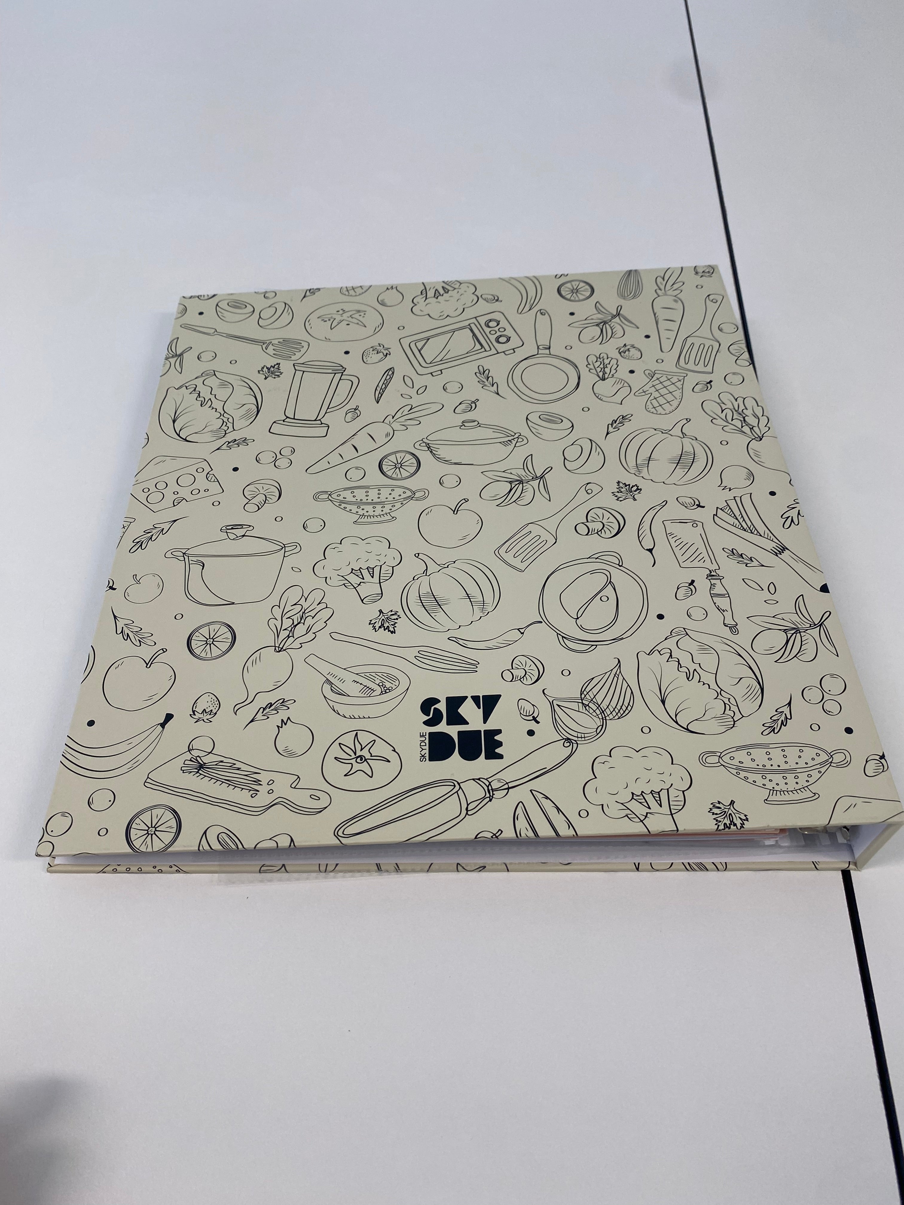 Recipe Binder 8.5x11 3 Ring, Recipe Book to Write in Your own Recipes, Recipe Binder with 60 Plastic Sleeves, 12 Dividers, 60 Blank Recipe Cards, Labels & Stickers, Family Recipe Organizer