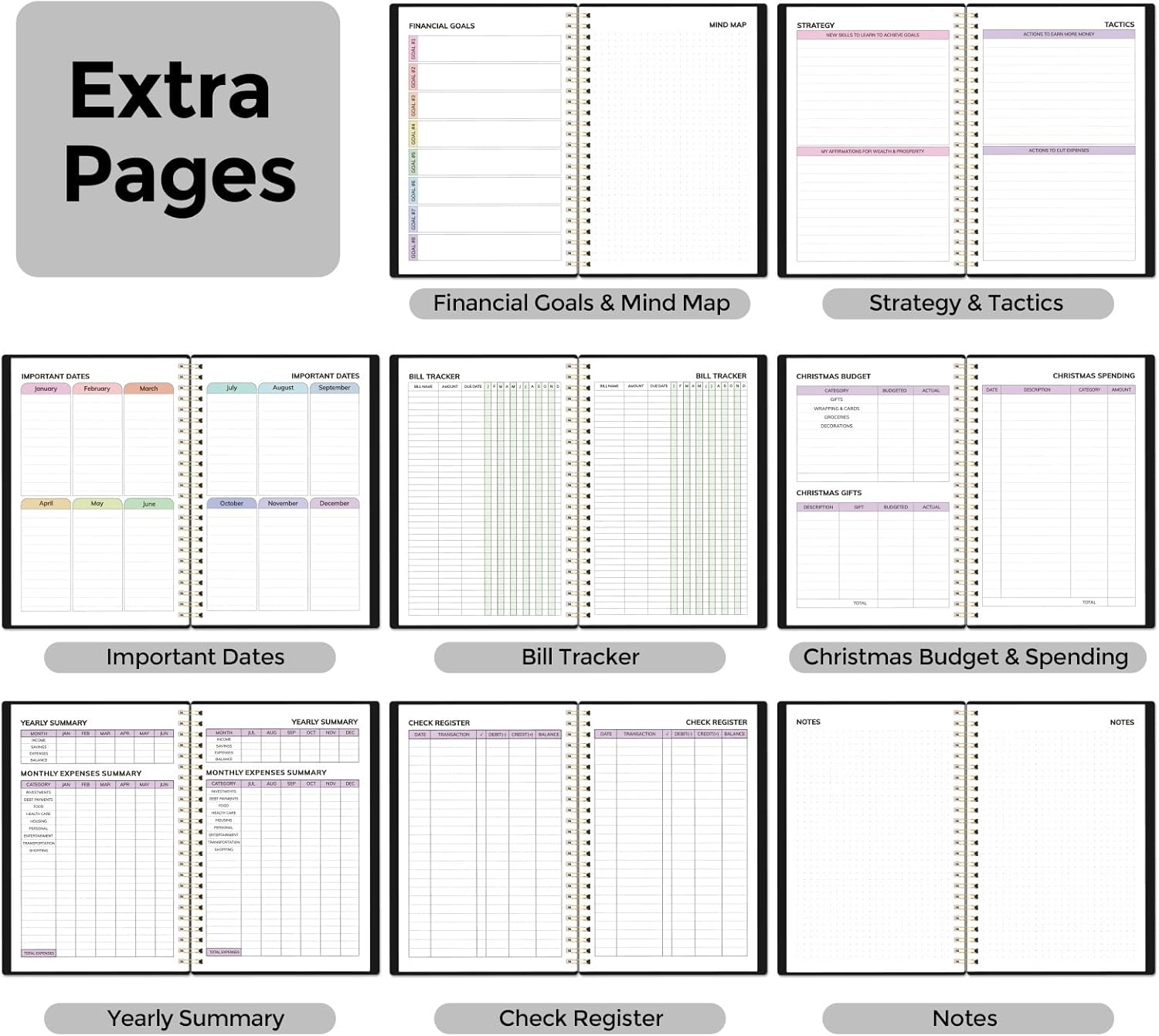 2026 Budget Planner, January 2026 - December 2026, Monthly Budget Book with Expense Tracker Notebook, 12 Month Bill Organizer & Finance Planner to Manage Your Money, 6" x 8.5" Account Book with Tab