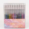 SKYDUE Glitter Gel Pens, 24 Colors Retractable Sparkle Glitter Pens for Coloring Books, Journaling, Drawing, Scrapbooking & DIY Crafts – Smooth Writing & Non-Toxic Art Pens