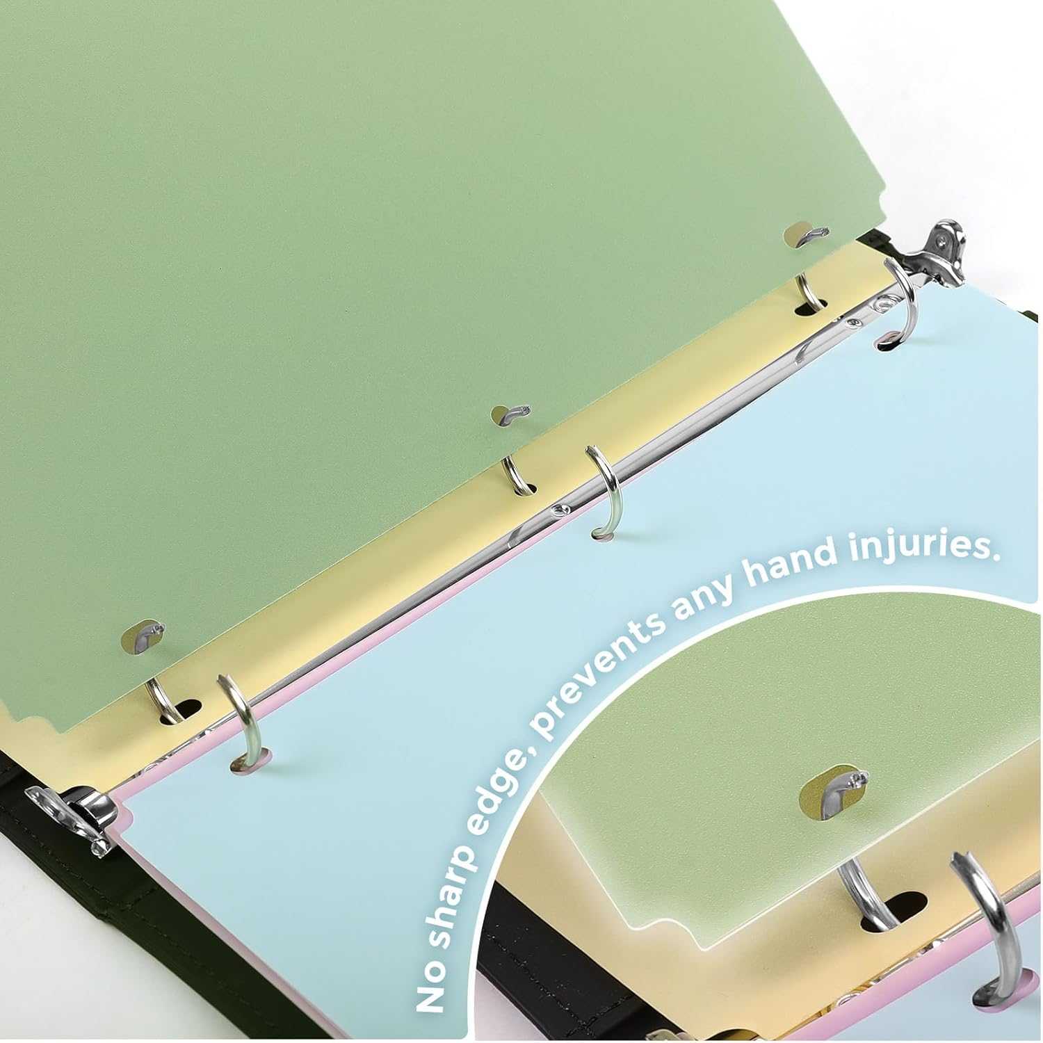 SKYDUE Binder Dividers with Tabs, 5 Tab Dividers, Pack of 2 Sets,