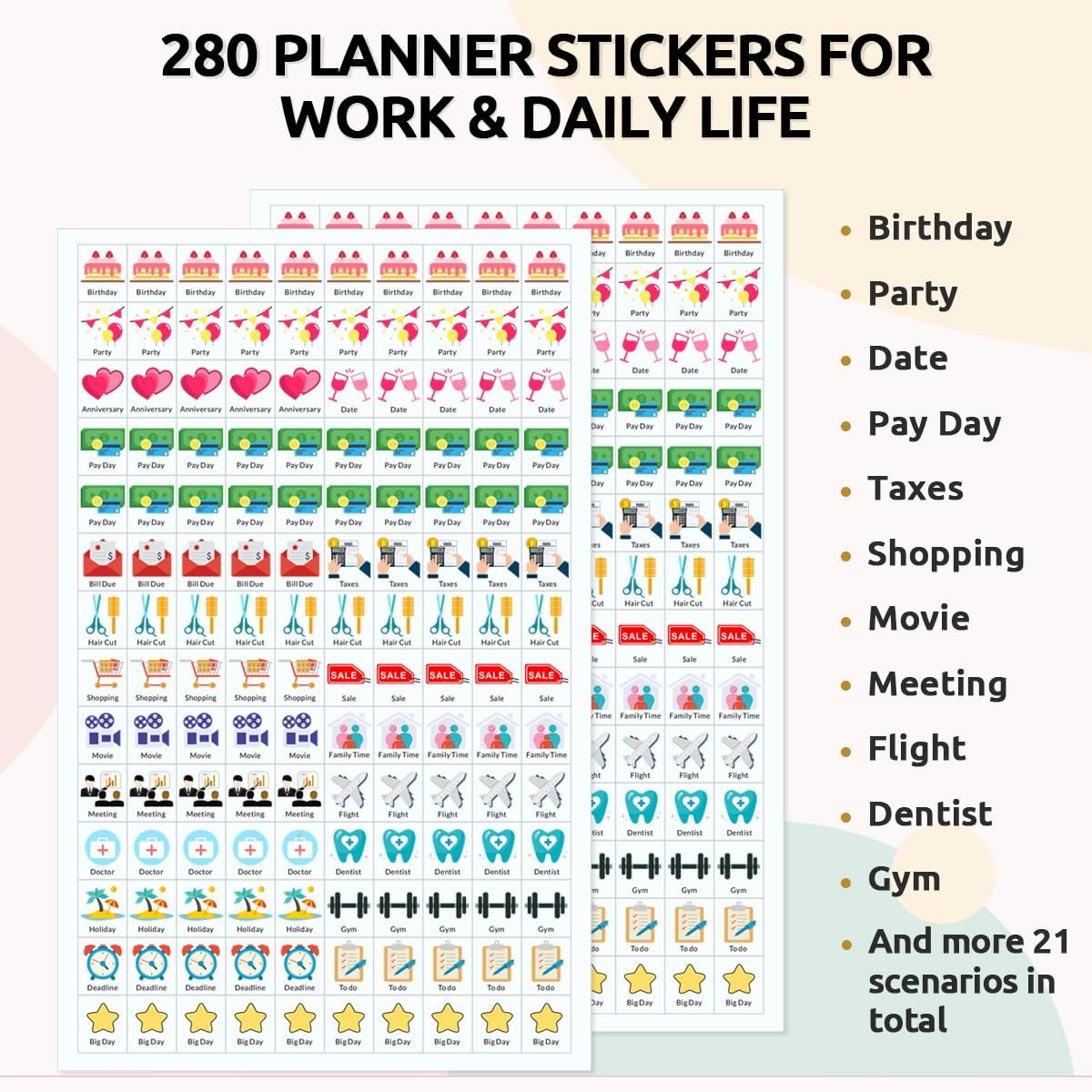 SKYDUE Desk Calendar 2026, 18 Months Small Desk Calendar 2026-2027, Jan 2026 to Jun 2027, 10" x 8" Desktop Calendar Planner with Stickers, Black