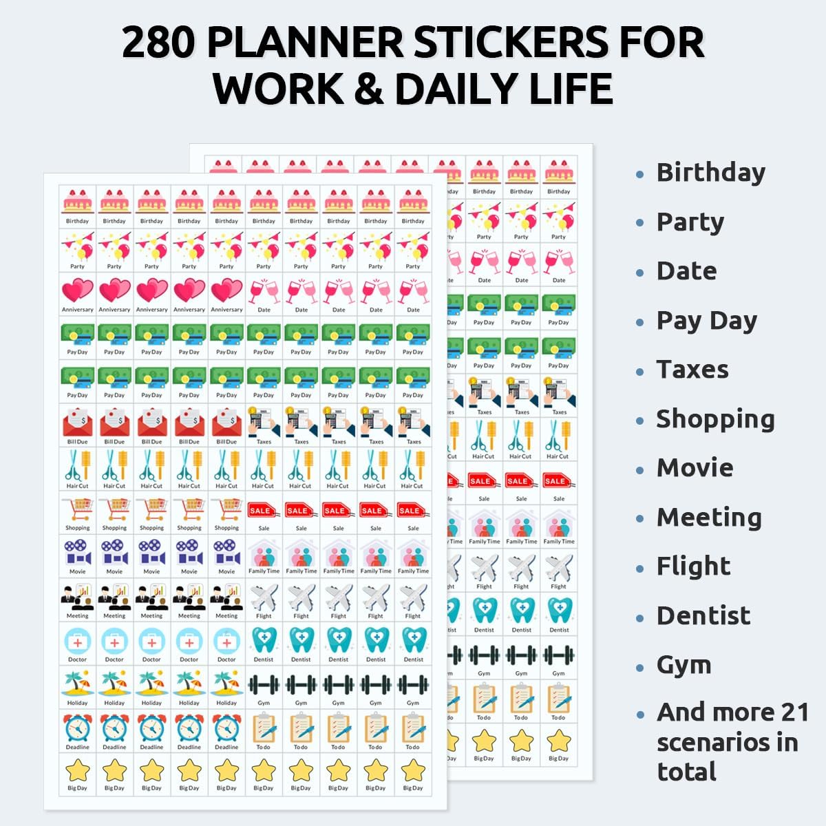SKYDUE Desk Calendar 2026, 18 Months Small Desk Calendar 2026-2027, Jan 2026 to Jun 2027, 10" x 8" Desktop Calendar Planner with Stickers, Black
