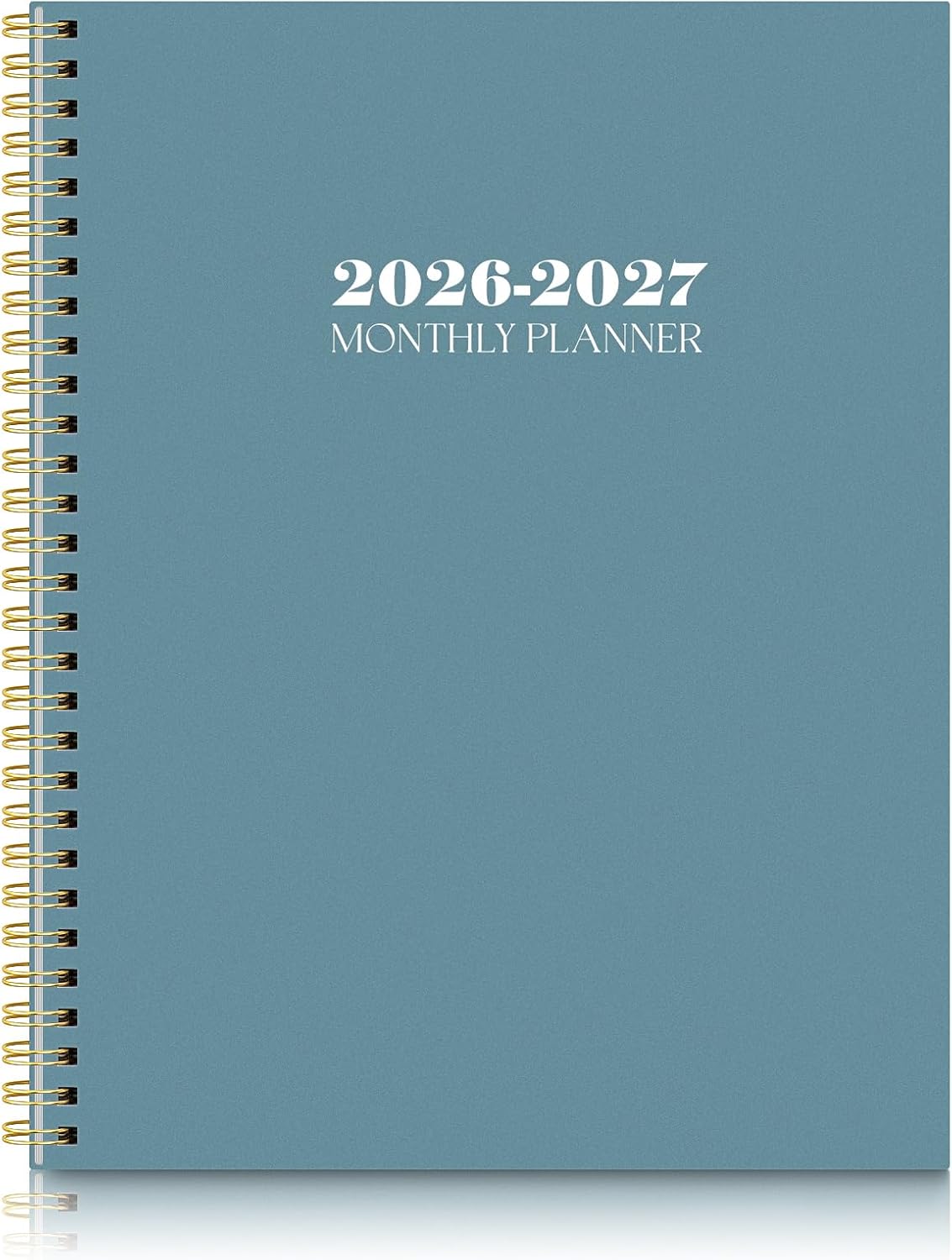 SKYDUE Monthly Planner 2026-2027, 24 Months Calendar Planner 2026-2027, 7.5" x 10" B5 Planner, Twin-wire Spiral Bound, Durable Waterproof Cover, Thick No-Bleed Paper, Floral
