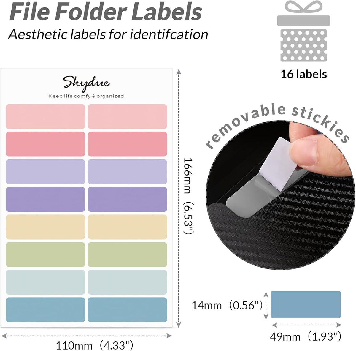 SKYDUE Accordion File Organizer, Expanding File Folder with 7 Pockets, Portable Receipt Paper Bill Document Organizer, Letter/A4 Size Filing Folder School Office Supplies, Black