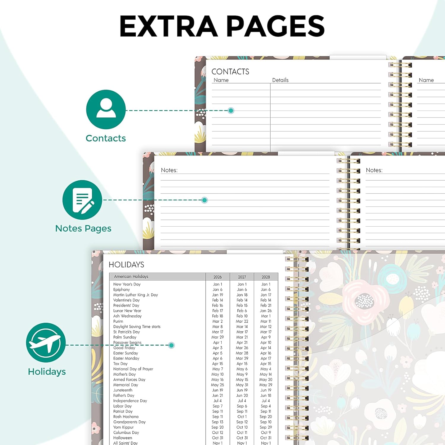 Planner 2026, 8.5" x 11" Monthly & Weekly Planner with Tabs, JAN - DEC 2026, Goal Setting & Time Management Organizer for Professionals & Students
