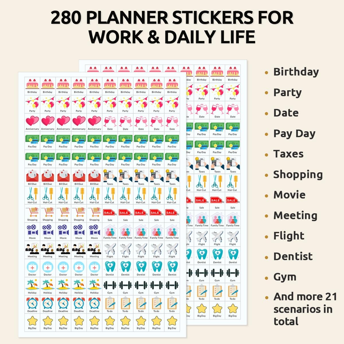 SKYDUE Wall Calendar 2026-2027, Jan 2026 to Jun 2027 18 Months 2026 Wall Calendar with Planner Stickers, 14.5" x 11.5", Black