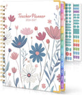 SKYDUE Teacher Planner 2026-2027 Academic Year, 8.5" x 11" Deluxe Teacher Lesson Planner with Monthly Tabs & Stickers, Lesson Plan Book 26-27, Grid